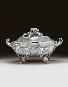 Louis XV terrin, lock och foder av Edme Pierre Balzac
