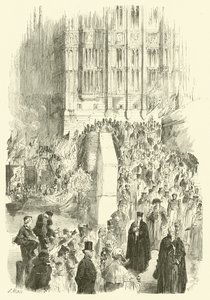 Svära i ceremoni av Lord Mayor of London (gravyr)