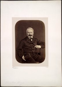 Porträtt av Victor Hugo på Guernsey av Edmond Bacot