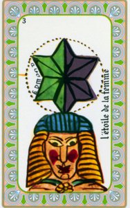tarot av magus Belline tecknad av Edmond Billaudot c. 1845 och ges till klärvoajanta Belline för nyutgivning: kort av kvinnans stjärna av Edmond Billaudot