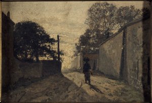 Rue Saint-Vincent i Montmartre, cirka 1865 (olja på duk) av Edmond Charles Yon