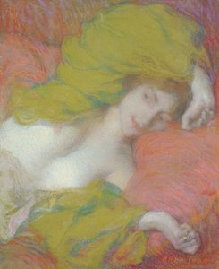 Idleness, ca 1895 (pastell på papper) av Edmond-François Aman-Jean