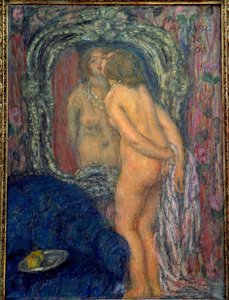 Själv kärlek. Målning av Edmond Francois Aman Jean (Aman-Jean, Amand Jean, Aman-Jean