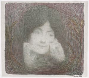 Album med tryck från Galerie Vollard: Mlle. Moreno från Comédie-Française, 1897.