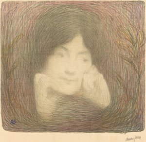 Miss Moréno från Comédie-Française, 1897. av Edmond-François Aman-Jean