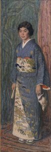 Porträtt av en japansk kvinna, fru Kuroki, 1922