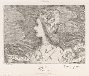 Venedig, 1892. av Edmond-François Aman-Jean