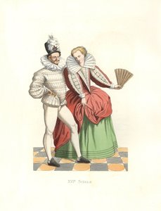 Franska adelsmän vid Henrik III:s hov (1574-1589) av Edmond Lechevallier Chevignard