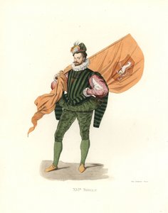 Tysk fanbärare eller portefänrik av Edmond Lechevallier Chevignard