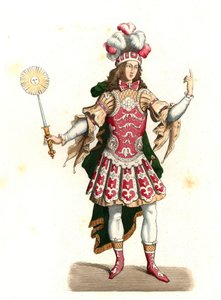 Ludvig XIV av Frankrike, solkungen (1638-1715), i dansdräkt