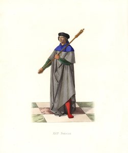 Mace-bärare under kung Ludvig XII av Edmond Lechevallier Chevignard