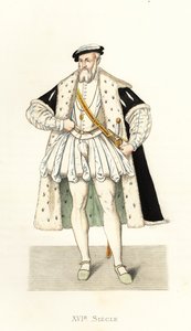 Porträtt av Franciskus, hertig av Guise av Edmond Lechevallier Chevignard