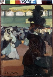 På balen (På en bal). Målning av Edmond Lemperor (1876-1909)