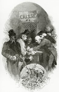 Emargement - illustration fra Napoléon le Petit, 1800-tallet (bw gravering) sverige av Edmond Morin