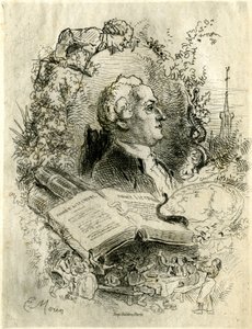 Porträtt av Elie Catherine Freron (1718 -1776) av Edmond Morin