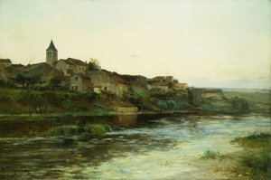 En fransk flodstad av Edmond Petitjean
