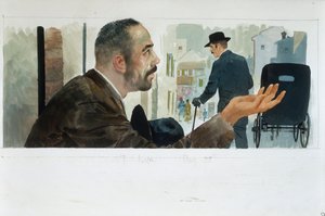 Den lilla vedetten av Lombardiet, från hjärtat, av Edmondo De Amicis, teckning av Edmondo de Amicis