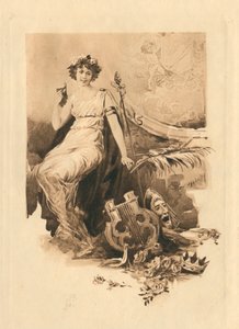För Elizabethan Songs in Honour of Love and Beauty (litografi)