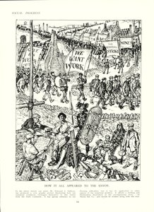 Hur England kan se ut för ett sändebud från Afrika (färg litho) av Edmund Henry Garrett