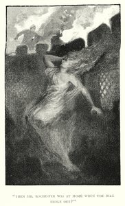 Illustration för Jane Eyre av Charlotte Bronte (gravyr)