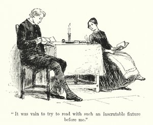 Illustration för Jane Eyre av Charlotte Bronte (litho) av Edmund Henry Garrett