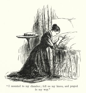 Illustration för Jane Eyre av Charlotte Bronte (litho)