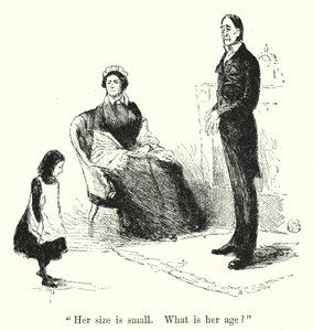Illustration för Jane Eyre av Charlotte Bronte (litho)