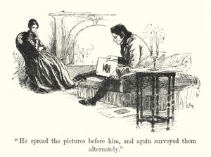 Illustration för Jane Eyre av Charlotte Bronte (litho)