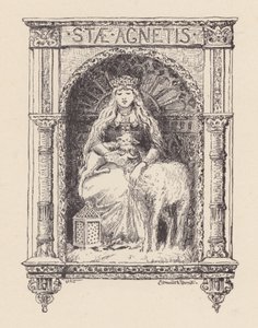 Illustration till The Eve of St Agnes av John Keats (litografi)