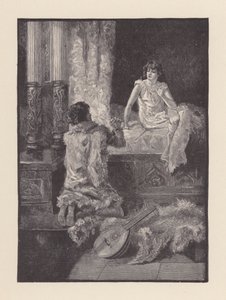 Illustration till The Eve of St Agnes av John Keats (litografi)
