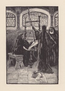 Illustration till The Eve of St Agnes av John Keats (litografi)