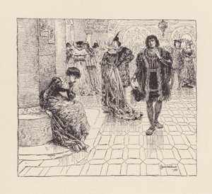 Illustration till The Eve of St Agnes av John Keats (litografi) av Edmund Henry Garrett