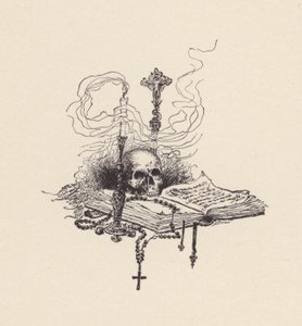 Illustration till The Eve of St Agnes av John Keats (litografi) av Edmund Henry Garrett