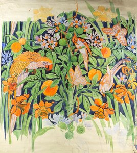 Jungle Chat c1930 (gouache på papper)