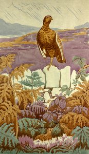 Lookout on the Moor, ca 1930 (gouache på papper) av Edmund Hunter