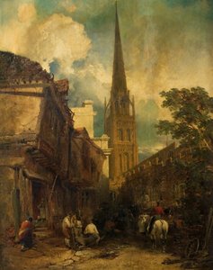 Bayley Lane, med Drapers Hall och St. Michael