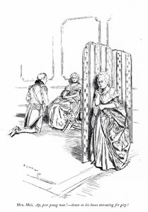 Illustration för Sheridans The Rivals (gravyr)
