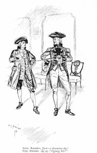 Illustration för Sheridans The Rivals (gravyr)