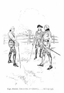 Illustration till Sheridans The Rivals (gravyr)