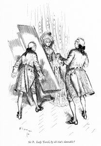 Illustration för Sheridans The School for Scandal (gravyr) av Edmund Joseph (after) Sullivan