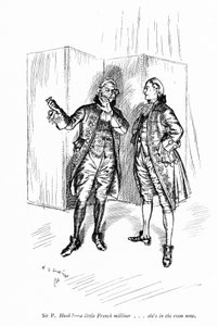Illustration för Sheridans The School for Scandal (gravyr) av Edmund Joseph (after) Sullivan