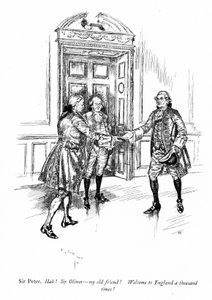 Illustration för Sheridans The School for Scandal (gravyr) av Edmund Joseph (after) Sullivan