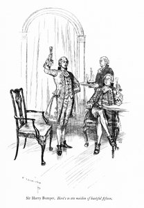 Illustration för Sheridans The School for Scandal (gravyr) av Edmund Joseph (after) Sullivan