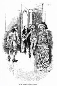 Illustration till Sheridans The School for Scandal (gravyr)