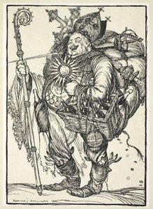 Herr Michel ADC, till kronprinsen vid hans återkomst från det förlovade landet, illustration från The Kaiser