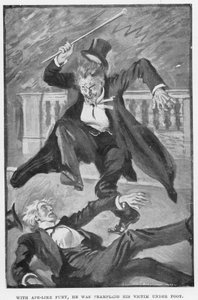 Illustration för Dr Jekyll och Mr Hyde av R L Stevenson