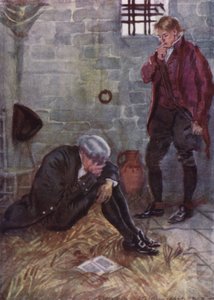 Illustration för The Vicar of Wakefield av Oliver Goldsmith (litho i färg) av Edmund Joseph Sullivan