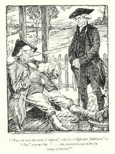 Illustration för The Vicar of Wakefield av Oliver Goldsmith (litho) av Edmund Joseph Sullivan