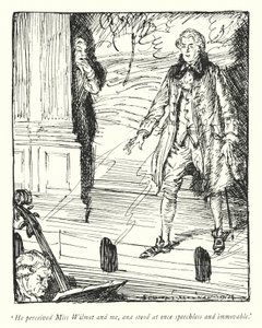 Illustration för The Vicar of Wakefield av Oliver Goldsmith (litho) av Edmund Joseph Sullivan