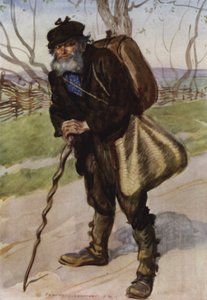 En gång såg jag honom stå mitt på en dammig väg av Edmund Joseph Sullivan